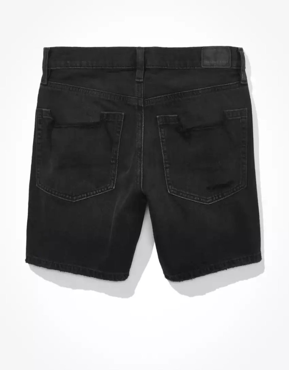 Shorts American Eagle AE Denim '90s Boyfriend Bermuda Noir Femme | KQK-70714041